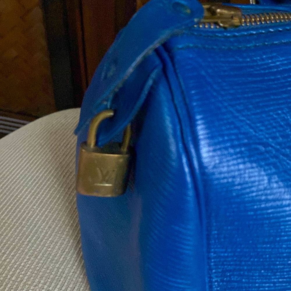 LOUIS VUITTON - EPI Cerulean Speedy - Picture 4 of 11